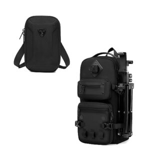 ozuko travel sling bag for men women，large capacity multipurpose chest bag and mini crossbody phone bag