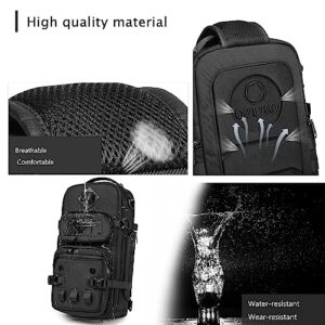 OZUKO Travel Sling Bag for Men Women，Large Capacity Multipurpose Chest Bag and Mini Crossbody Phone Bag