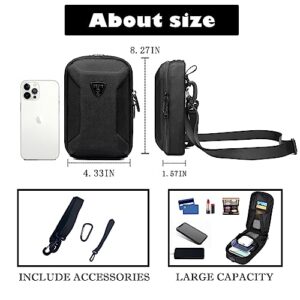 OZUKO Travel Sling Bag for Men Women，Large Capacity Multipurpose Chest Bag and Mini Crossbody Phone Bag