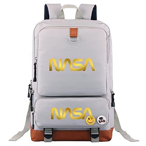 Gengx Unisex Student Canvas Bookbag NASA Novelty Daypack-Durable Travel Bagpack Lightweight Rucksack for Teen