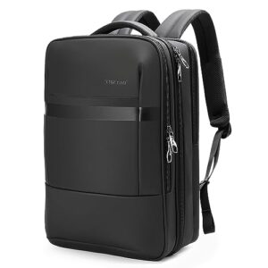 tigernu laptop backpack for men anti theft business travel backpacks waterproof work bag fits 15.6 inch laptop (t-b010 black)