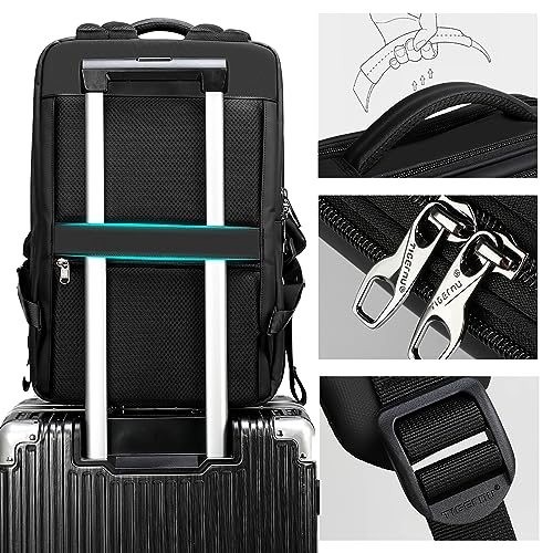 TIGERNU Laptop Backpack for Men Anti theft Business Travel Backpacks Waterproof Work Bag Fits 15.6 Inch Laptop (T-B010 Black)