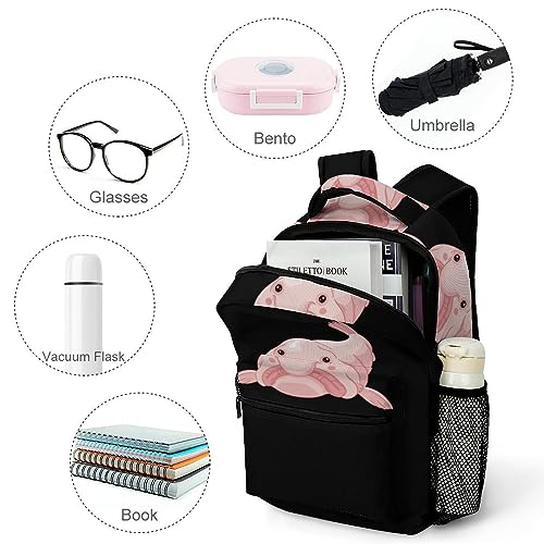 Cute Blob Fish Blobfish Lightweight Travel Backpack for Unisex Casual Laptop Bookbag for Camping