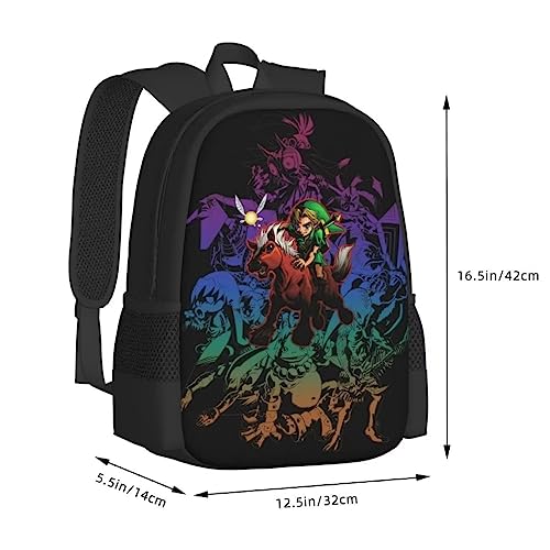 Sabia Novelty Game Backpack Zelda Backpack Casual Travel Backpack Lightweight Laptop Bag College Use Zelda Game Fan Gift