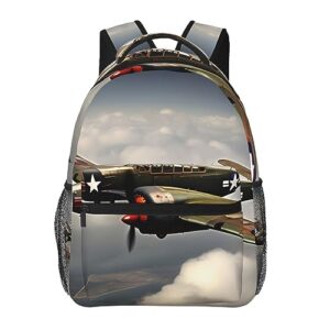 fresqa world war 2 aircraft airplane 2-standard-scale-2_00x lightweight fashion casual anti-theft backpack,unisex for travel,business casual