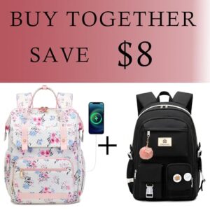 hidds laptop backpack 15.6 in bundle women backpack purse college school bag baby diaper backpacks
