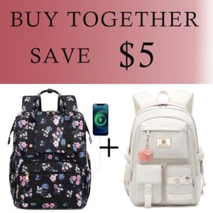 hidds laptop backpack girls 15.6 inch bundle with women purses backpack college school bag baby diaper backpacks