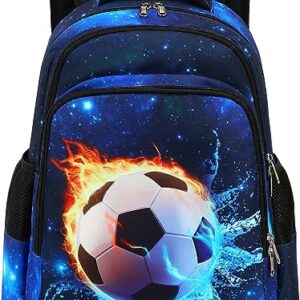 CAMTOP Soccer Backpack for School Kids Boys Backpacks Preschool Kindergarten Elementary Football Bookbag(Age 3-8 Years)