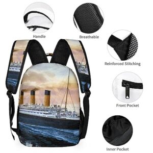 Retro Titanic Famous Old Historic Travel Laptop Backpack Durable Computer Bag Daypack for Men Women