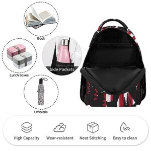 Bigfoot and American Flag Travel Laptop Backpack Durable Computer Bag Daypack for Men Women