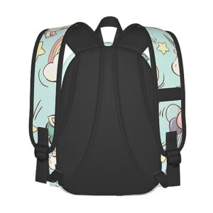 PEIXEN Cute Animal Rainbow Unicorn Travel Backpacks Laptop Backpack Lightweight Rucksack Casual Daypack Computer Bags for Women Men