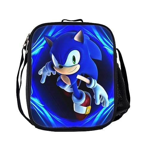 Sonic backpack - Fashion Cartoon Backpack Cute Print Backpack Travel Daypack Laptop Backpack - Hedgehog Backpack