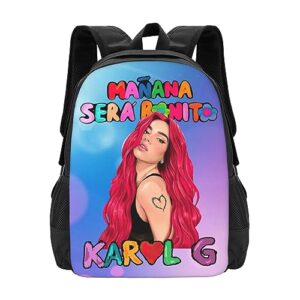 eflal adult unisex k`arol music g lightweight backpack funny anime large laptop bookbag notebook travel camping business work