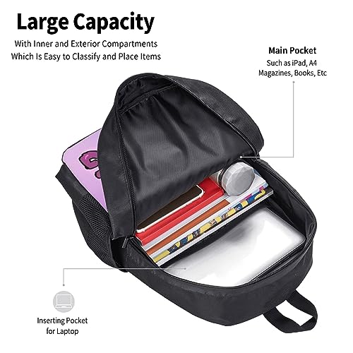 EFLAL Adult Unisex K`arol Music G Lightweight backpack Funny Anime Large Laptop Bookbag Notebook Travel Camping Business Work