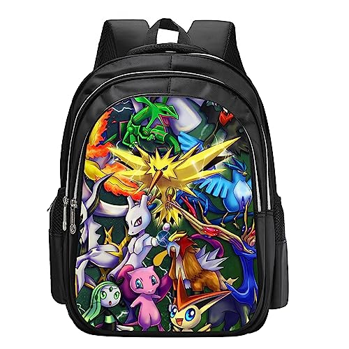 Uante Cartoon Backpack Anime Game Adjustable Waterproof Travel Backpack Sports Casual Daypack Fashion Backpack for Women