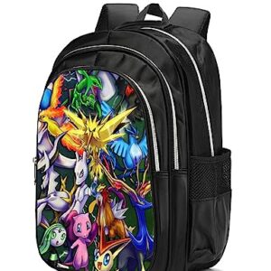 Uante Cartoon Backpack Anime Game Adjustable Waterproof Travel Backpack Sports Casual Daypack Fashion Backpack for Women