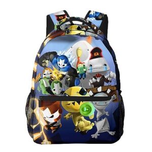 DSERC Castle Cartoon Crashers Anime Backpacks Laptop Backpack Unisex Cartoon Double Shoulder Bag for Camping Travel Daypack