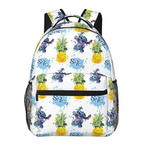 cute stitch backpack unisex travel lightweight backpack laptop backpacks casual shoulders sport bag for men women