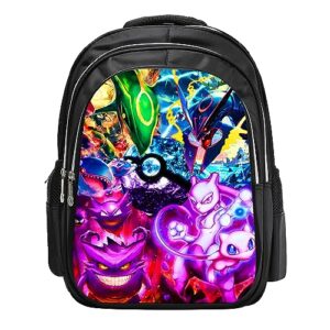 cattaro 3pcs cartoon backpack set lightweight anime multipurpose backpack with lunch bag pencil case style8