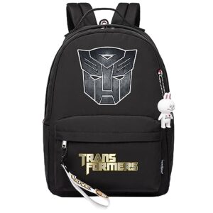 lightweight casual laptop daypack for outdoor,teens transformers classic book bag large capacity travel knapsack