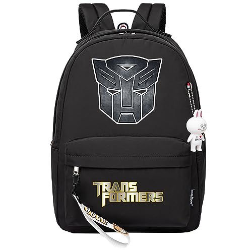 Lightweight Casual Laptop Daypack for Outdoor,Teens Transformers Classic Book Bag Large Capacity Travel Knapsack