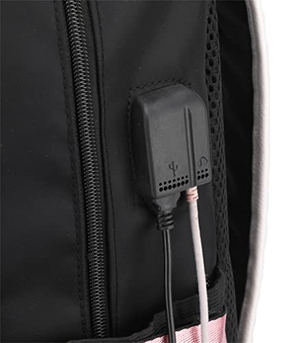 Gengx Teen Wednesday Addams Casual Rucksack-Waterproof Bookbag with USB Charging Port Classic Laptop Bag for Student