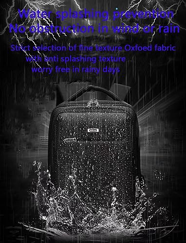 Laptop Backpack 18in Business LeisureTravel Backpacks with USB Port Large Capacity Work Computer Bags for Women Men (Black-A)