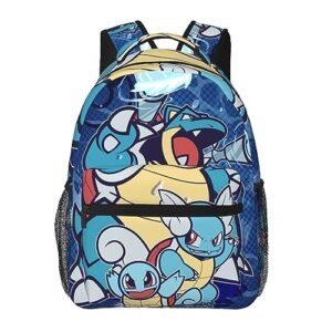 Uante Squltle Travel Backpack Anime Cartoon Backpack Waterproof Multifunctional Game Bags for Women Men