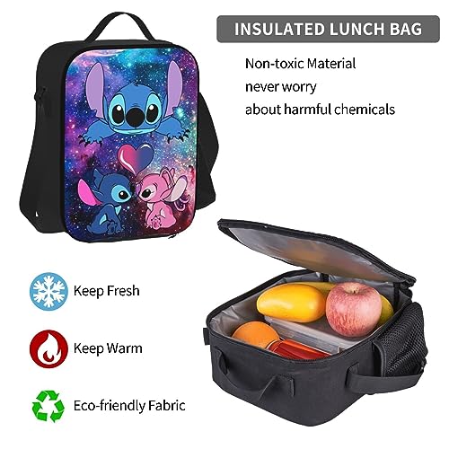 KEILA 3Pcs Backpack Set Casual Travel DayPack with Lunch Bag Pencil Case Rucksack Bag