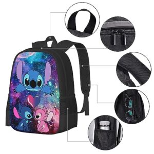 KEILA 3Pcs Backpack Set Casual Travel DayPack with Lunch Bag Pencil Case Rucksack Bag