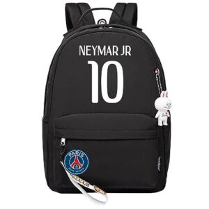 youth psg lightweight rucksack-teen soccer star daypack-neymar jr casual bookbag for student