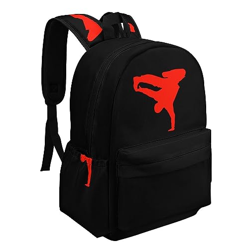 Break Dance Travel Backpack Lightweight 16.5 Inch Computer Laptop Bag Casual Daypack for Men Women