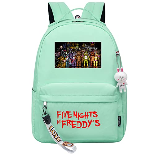 Casual Five Nights at Freddy's Graphic Bookbag Teens Durable Daypack-Novelty Travel Rucksack for Youth