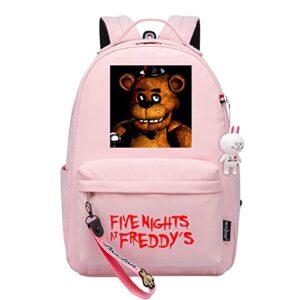 five nights at freddy's knapsack casual computer bookbag-durable students daypack classic rucksack for daily life