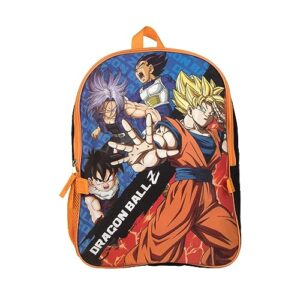 Bioworld Dragon Ball Z Saiyan Warriors 2-Piece 16" Youth Backpack & Lunch Kit Combo Set