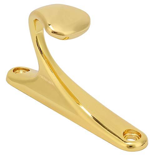 Metal Toilet Hook, Single Hook Wall Door Hanger for Hanging Clothes Hat Coat Bag Key Bathroom(Gold)