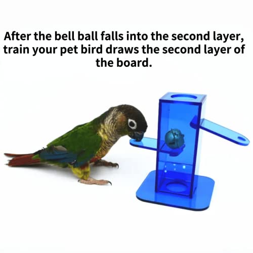 Barn Eleven Parrot Foraging Toys with Bell, Bird Training Toy, Bird Interactive Intelligence Toy for Budgies Parakeets Cockatiels Conure