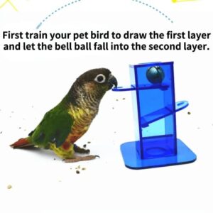 Barn Eleven Parrot Foraging Toys with Bell, Bird Training Toy, Bird Interactive Intelligence Toy for Budgies Parakeets Cockatiels Conure