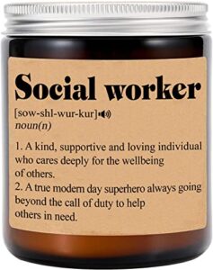 social worker gift candle - social worker definition candle gift - appreciation gift - thank you gift candle - coworker gift candle