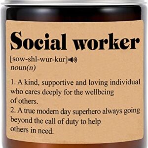 Social Worker Gift Candle - Social Worker Definition Candle Gift - Appreciation Gift - Thank You Gift Candle - Coworker Gift Candle