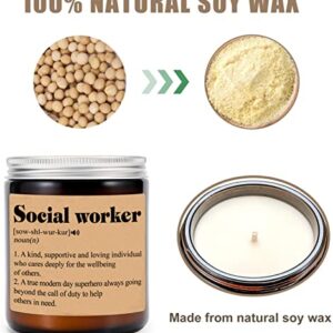 Social Worker Gift Candle - Social Worker Definition Candle Gift - Appreciation Gift - Thank You Gift Candle - Coworker Gift Candle