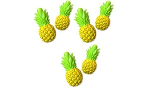 3 pairs (6 ct) pineapple clip, beach towel clips jumbo size for beach chair, cruise beach patio, pool accessories, household close snacks clip, baby stroller by c&h solutions