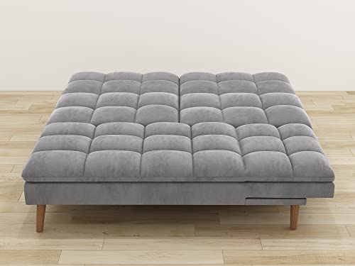 Gold Sparrow Bovey Convertible Sofa Bed Sectional, Fog