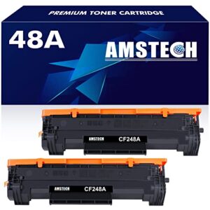 48a cf248a toner cartridge 2-pack compatible replacement for hp 48a cf248a toner cartridge for hp laserjet pro m15w m29w m30w m31w mfp m28w m28a m29a m15a m16a m16w printer toner black