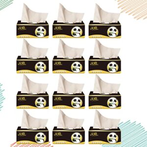 DOITOOL Paper Tissues 12bag Household Extraction Tissues Wood Pulp Paper Bag Toilet Napkins Paper Extraction