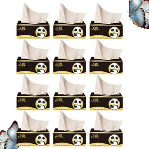 DOITOOL Paper Tissues 12bag Household Extraction Tissues Wood Pulp Paper Bag Toilet Napkins Paper Extraction