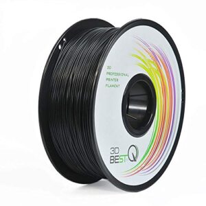 3d best-q gf-petg (glass fiber-infilled) black 1.75mm 3d printer filament, n.w. 1kg, higher hardness than petg (black）
