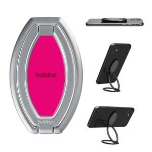 bobino kickflip phone stand – versatile cell phone holder compatible with all smartphones – adjustable angle phone mount for video watching and recording – ultra-slim foldable phone desk stand