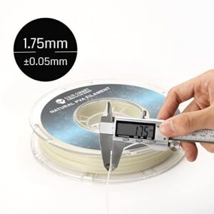 SainSmart 1.75mm PVA Dissolvable 3D Printers Filament, Upgrade Water Soluble Support Filament for 3D Printers -0.5kg/1.1lbs (Natural), Dimensional Accuracy +/- 0.05mm