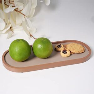 tynulox wood coasters for drinks | warm brown oblong  multipurpose plate | wooden shallow storage tray